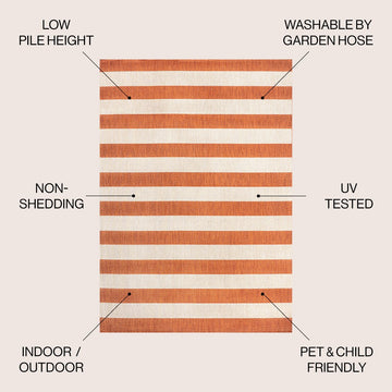 Negril Two-tone Wide Stripe Indoor/outdoor Area Rug